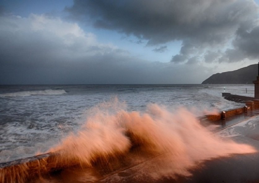 LL3. Stormy night in Lynmouth, Jon Coole, June 2015